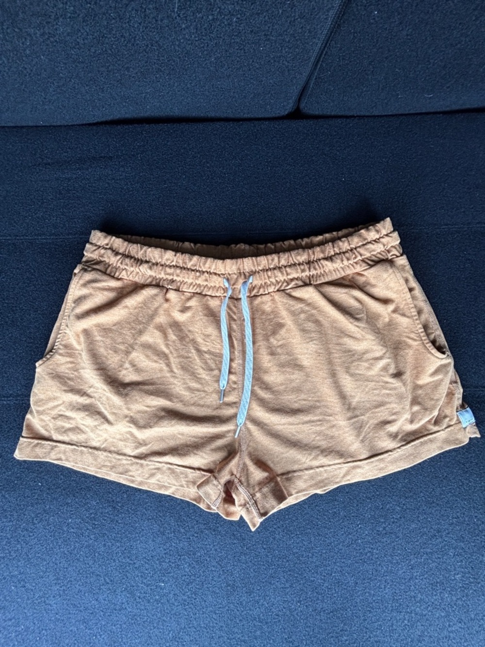Vuori Cozy Drawstring Athletic Shorts - Mustard Size Medium